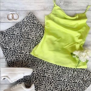 Neon Cowl Neck Cami